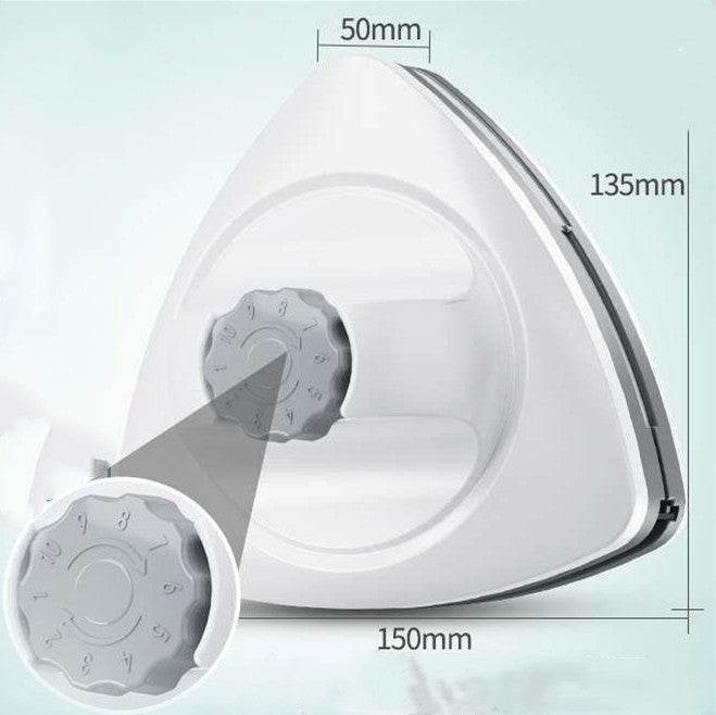 Double-sided Magnetic Glass Wiper Glass Wiper Artifact Triangular Glass Wiper - Mubimart