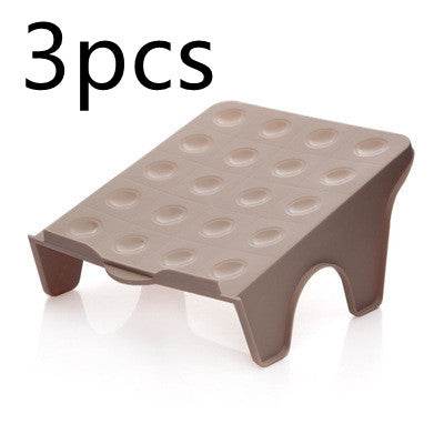 Double three-dimensional shoe storage rack - Mubimart
