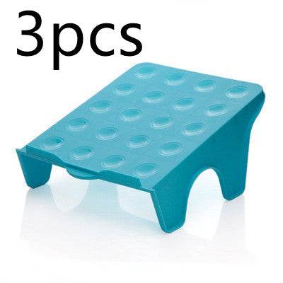 Double three-dimensional shoe storage rack - Mubimart