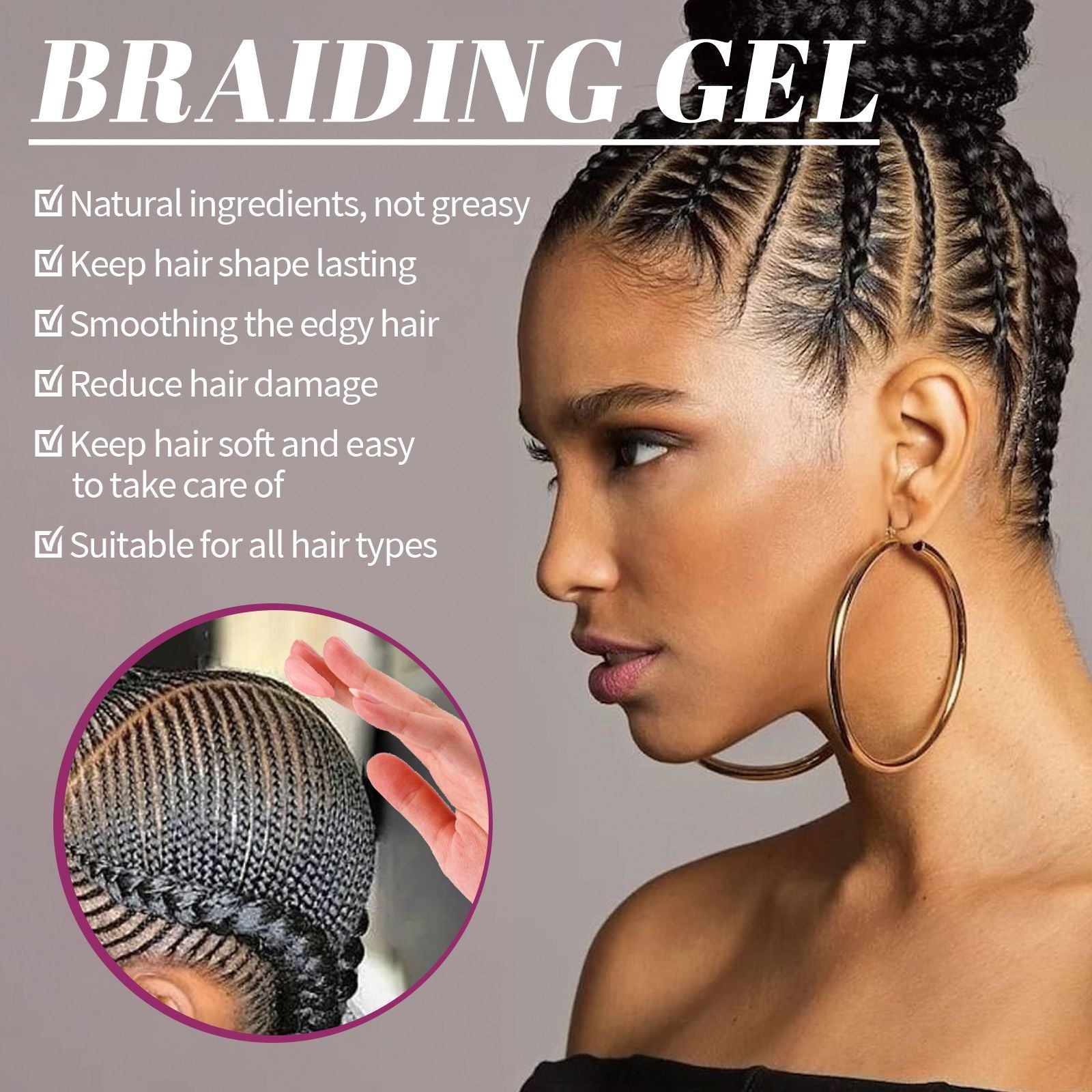 Dreadlocks Hair-styling Gel Moisturizing Shaping Gloss Pomade - Mubimart -  