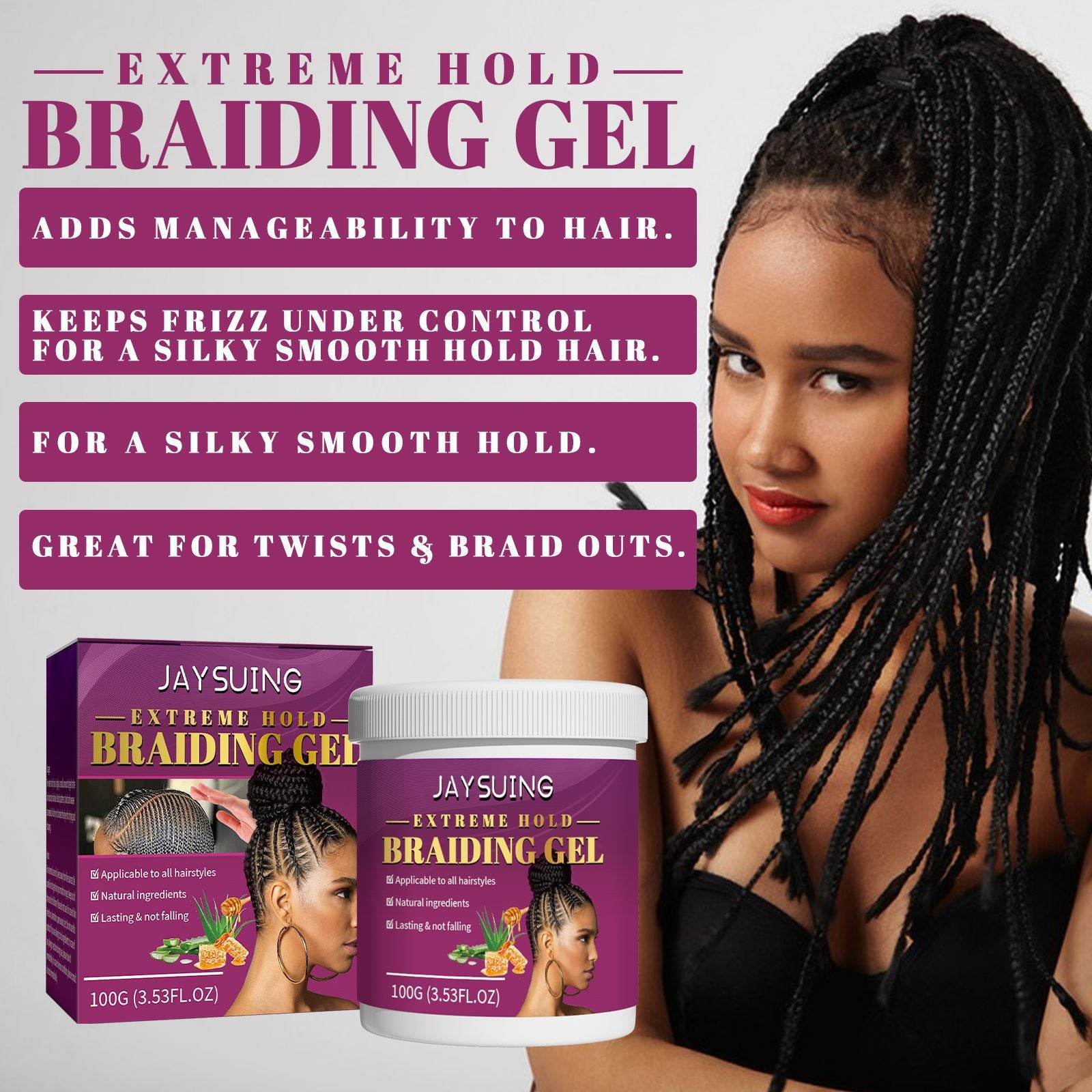 Dreadlocks Hair-styling Gel Moisturizing Shaping Gloss Pomade - Mubimart