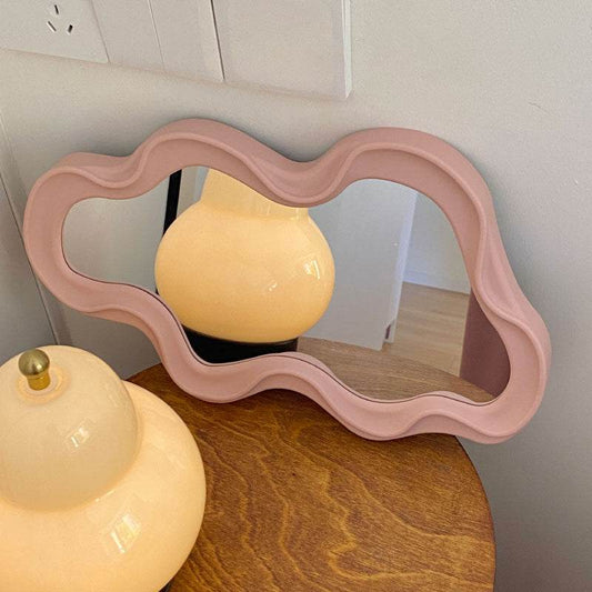 Dresser Clouds Mirror Makeup Mirror Wall-mounted Household Desk - Mubimart