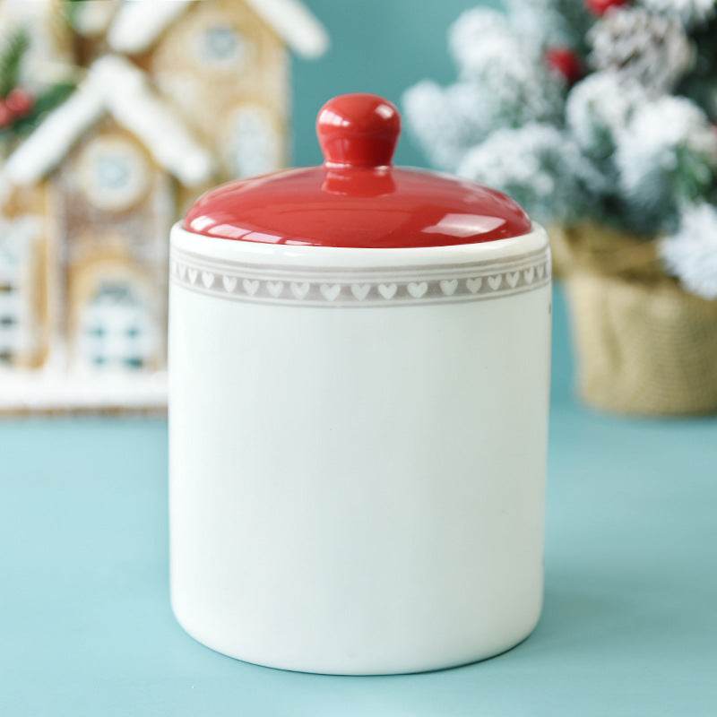Dried Fruit Snack Jar Creative Christmas Gift Storage Jar - Mubimart