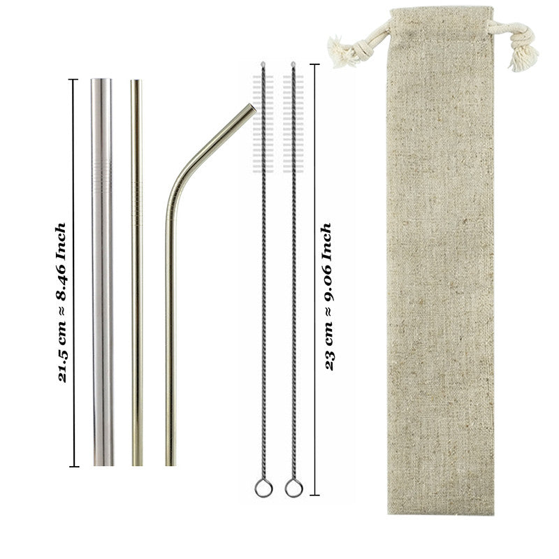 Drinking stainless steel straws - Mubimart - Straws 