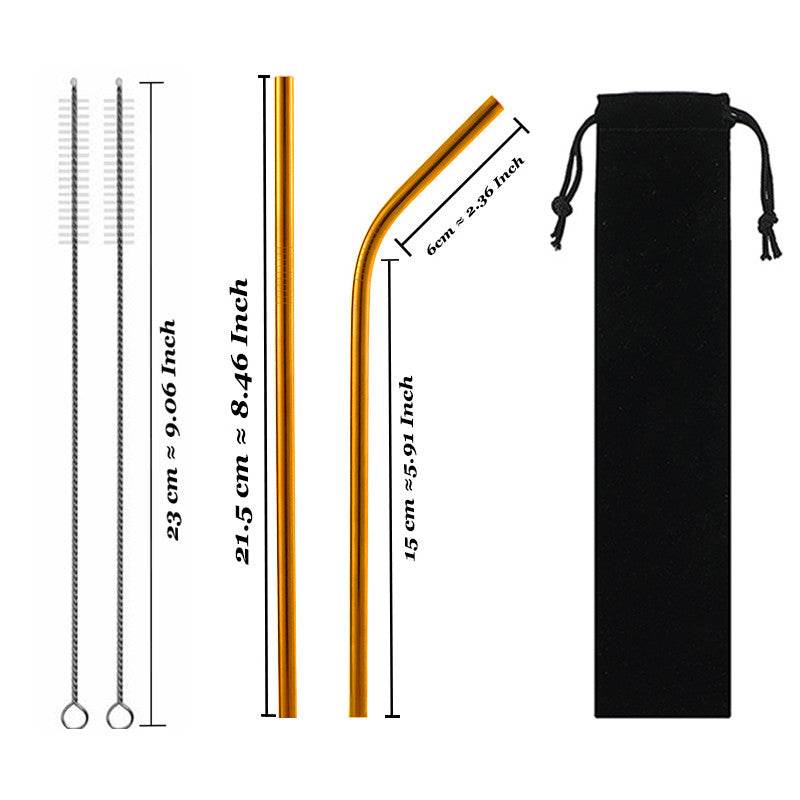 Drinking stainless steel straws - Mubimart