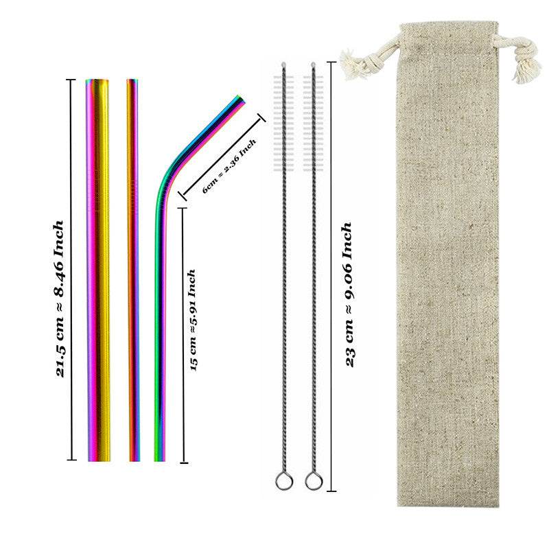 Drinking stainless steel straws - Mubimart