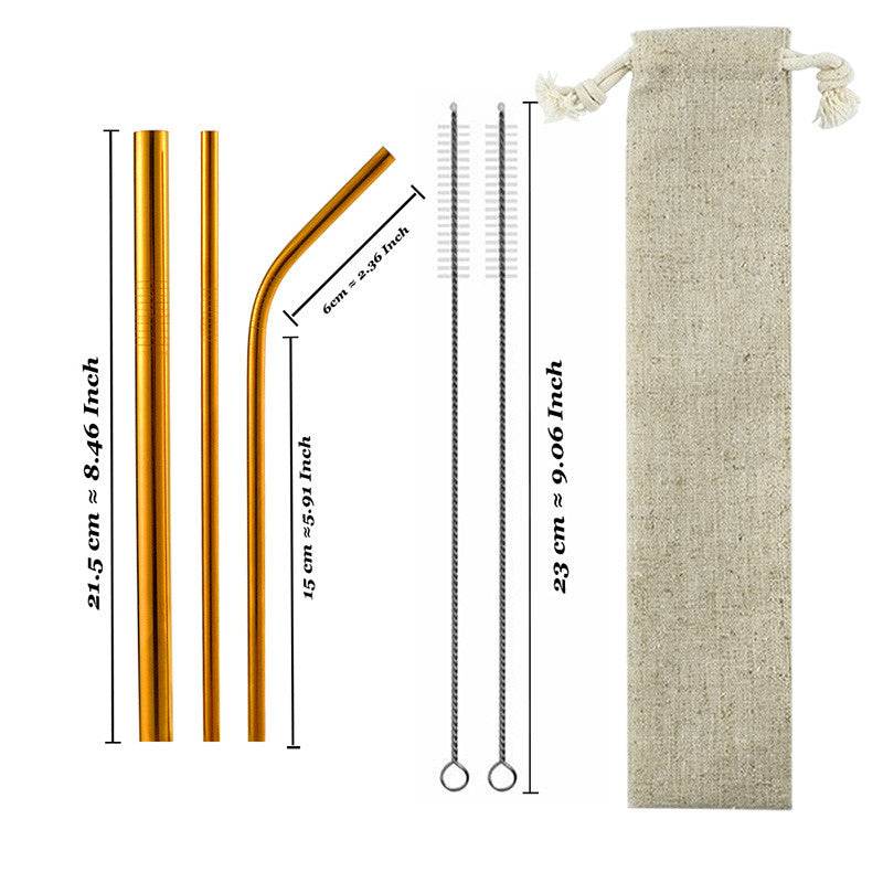 Drinking stainless steel straws - Mubimart