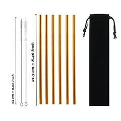 Drinking stainless steel straws - Mubimart -  