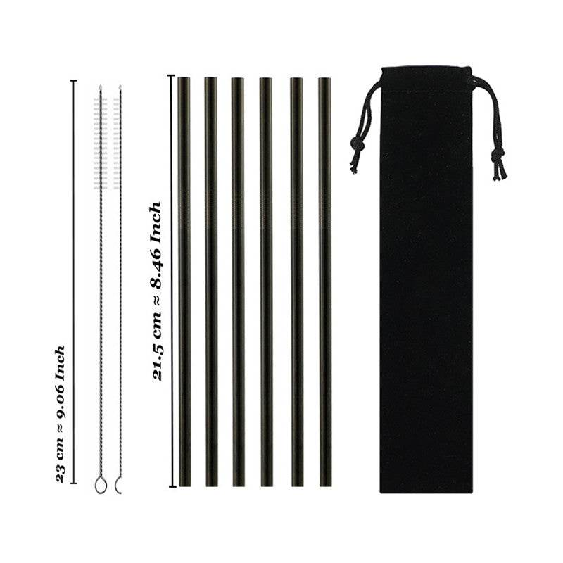 Drinking stainless steel straws - Mubimart