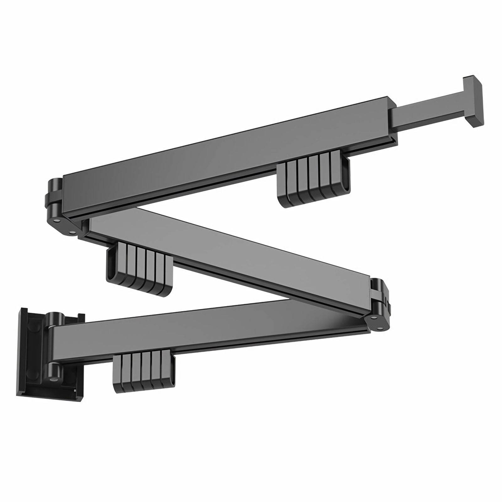 Drying Rack Clothing Wall Mounted, Clothes Drying Rack, Retractable Clothesline Indoor, Laundry Room Organization, Space-Saver, Collapsible Clothes Hanging Rack - Mubimart