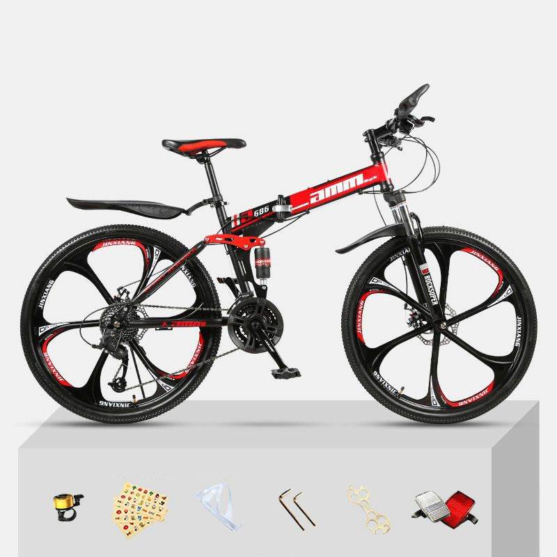 Dual Shock Absorbing Off-road Variable Speed Racing Male And Female Student Bikes - Mubimart