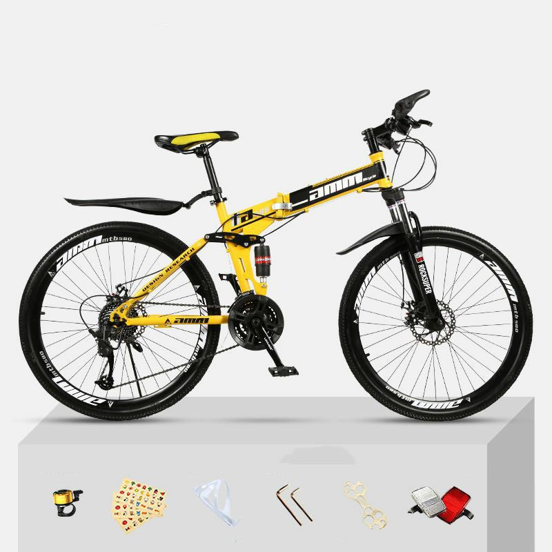 Dual Shock Absorbing Off-road Variable Speed Racing Male And Female Student Bikes - Mubimart -  