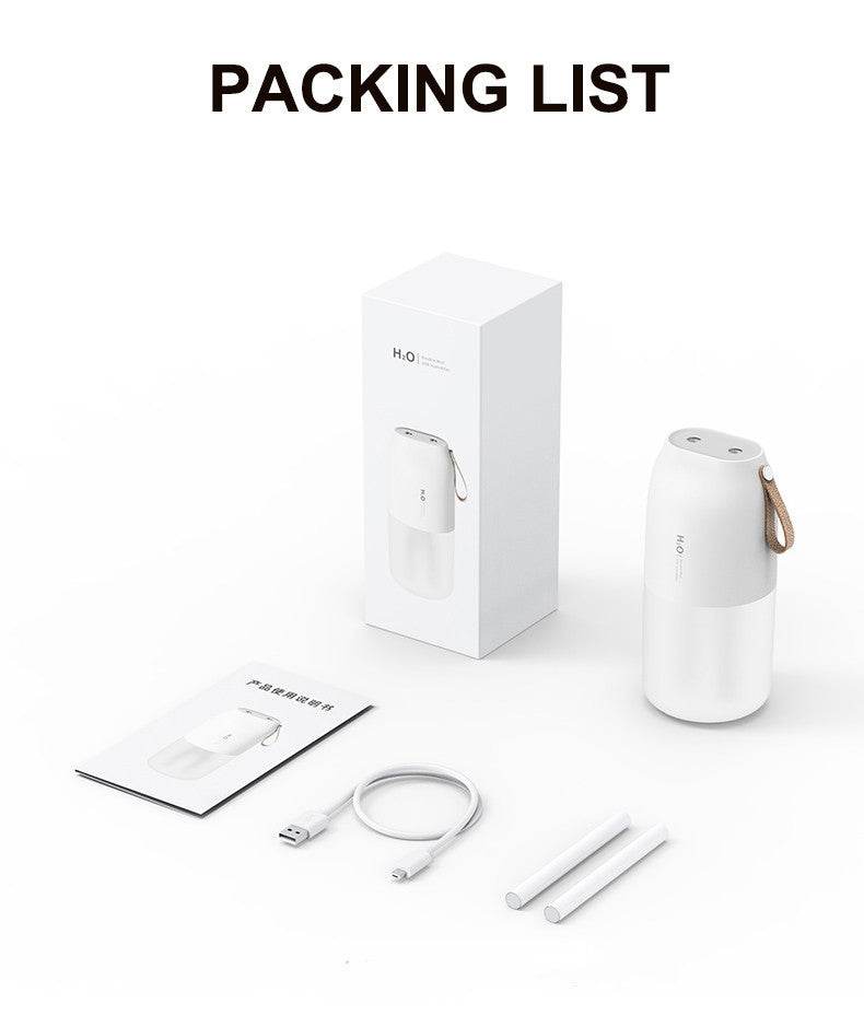 Dual-spray Aromatherapy Humidifier Portable Car USB Humidifier Battery Desktop Simple Humidifier - Mubimart