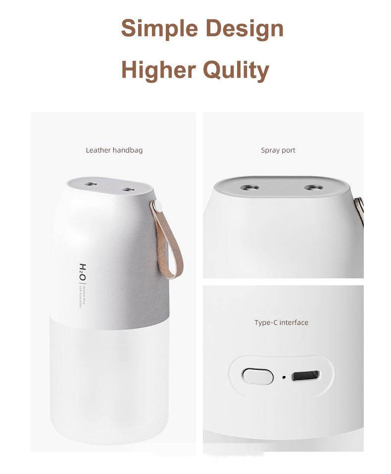 Dual-spray Aromatherapy Humidifier Portable Car USB Humidifier Battery Desktop Simple Humidifier - Mubimart