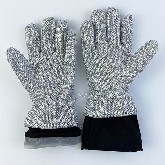 Durable Household Cleaning Silver Gloves - Mubimart