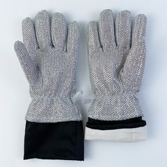 Durable Household Cleaning Silver Gloves - Mubimart -  