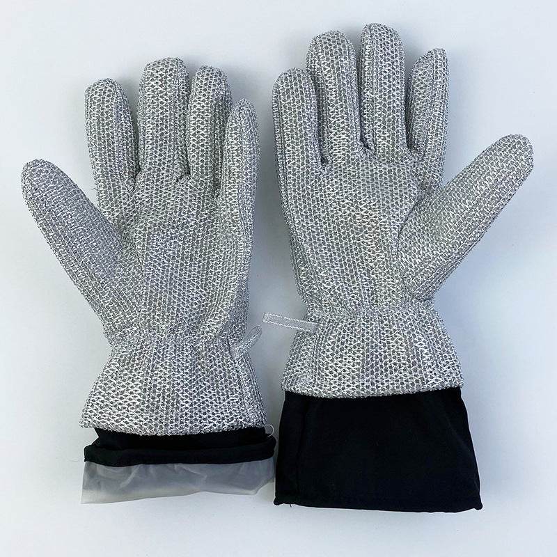 Durable Household Cleaning Silver Gloves - Mubimart