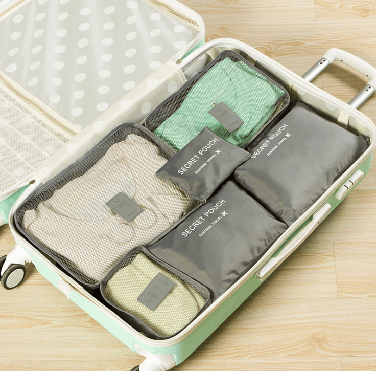 Durable Waterproof Nylon Packing Cube Travel Organizer Bag - Mubimart