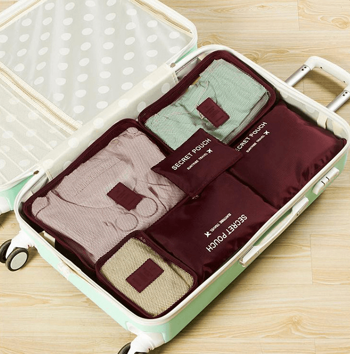Durable Waterproof Nylon Packing Cube Travel Organizer Bag - Mubimart