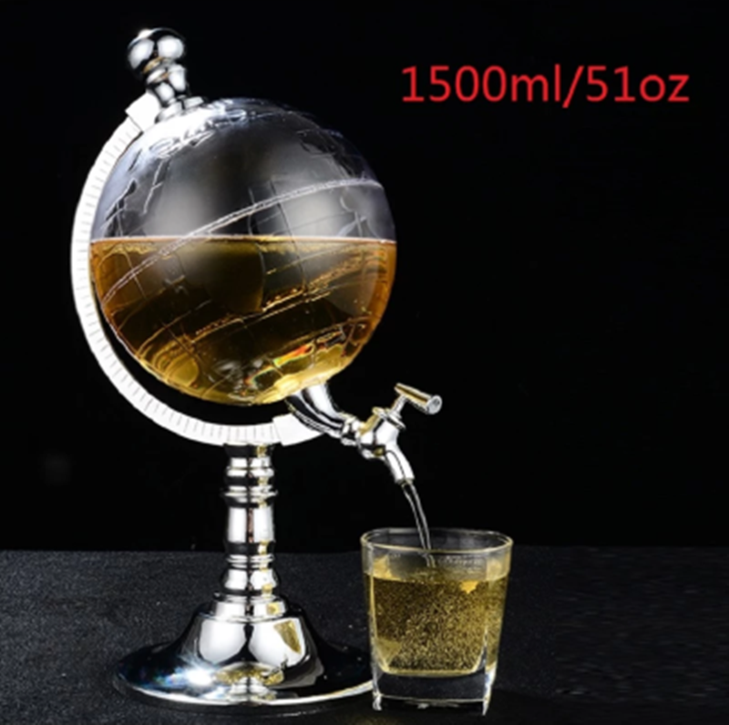 Earth Shaped Wine Cannon Dispenser Mini Beverage Machine - Mubimart - Dispenser 