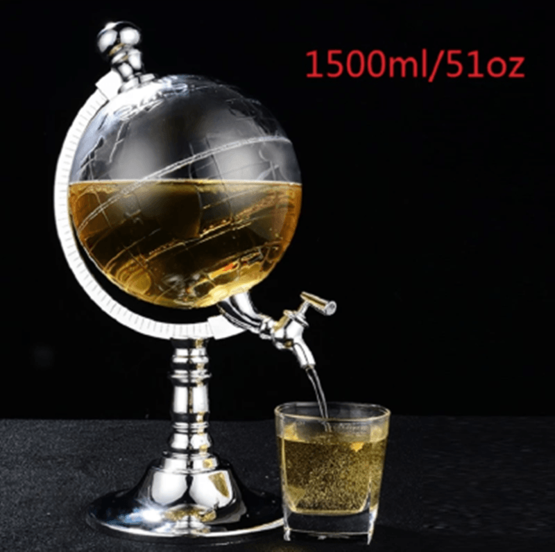 Earth Shaped Wine Cannon Dispenser Mini Beverage Machine - Mubimart