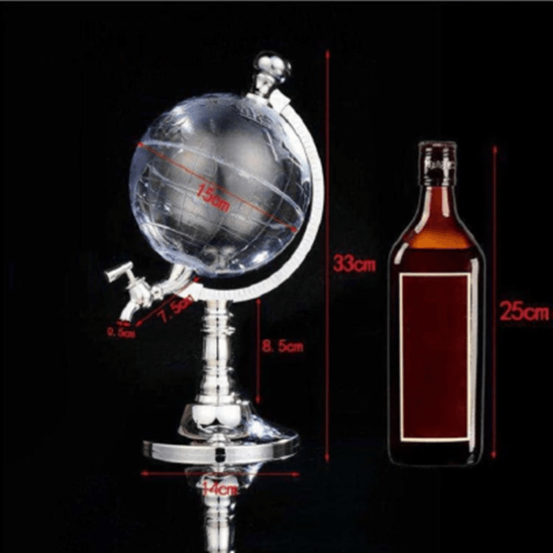 Earth Shaped Wine Cannon Dispenser Mini Beverage Machine - Mubimart