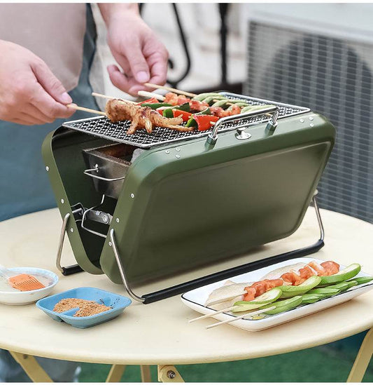 Easy Travel Portable Charcoal Outdoor Grill - Mubimart