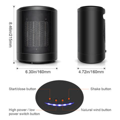 Ecoheat Mini Adjustable Thermostat Heater - Mubimart -  