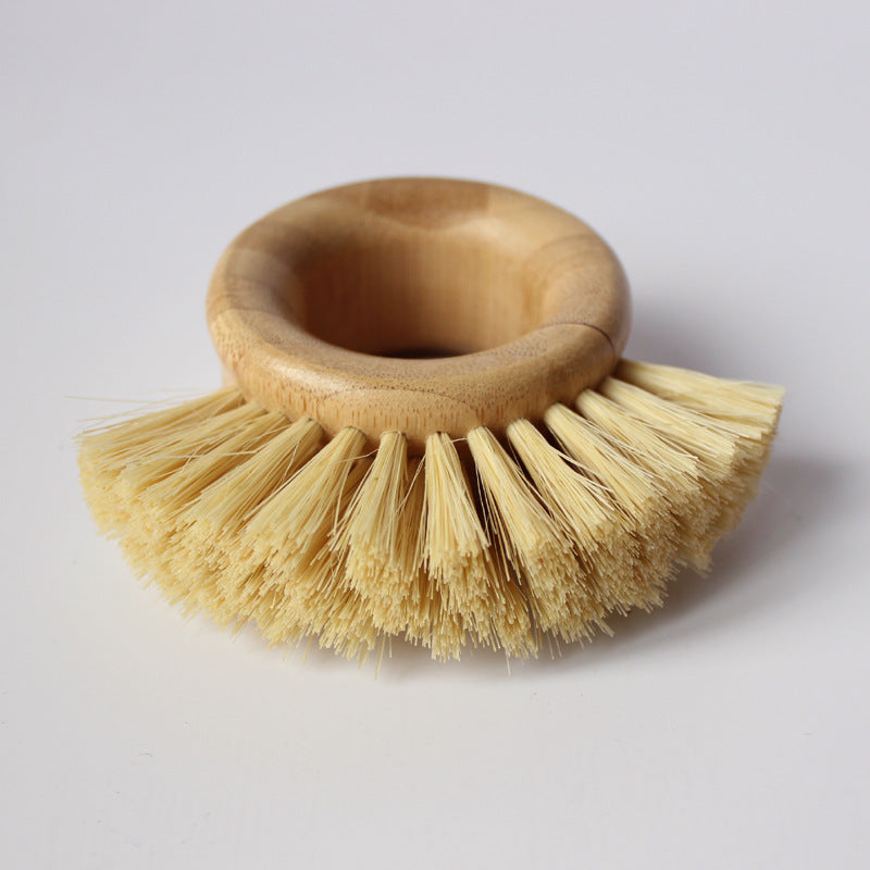 Educational Toys Cross-Border Hot Sale Bamboo Sisal Natural Plant Fiber Pot Brush Hand Environmental Protection Dish Brush Kitchen Cleaning Brush - Mubimart - Dish Brush 