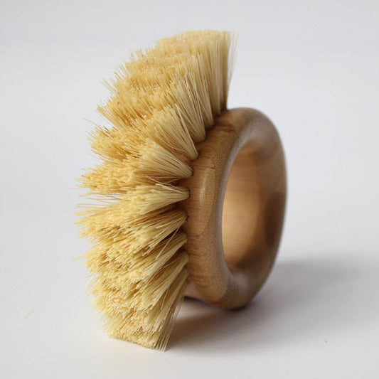 Educational Toys Cross-Border Hot Sale Bamboo Sisal Natural Plant Fiber Pot Brush Hand Environmental Protection Dish Brush Kitchen Cleaning Brush - Mubimart