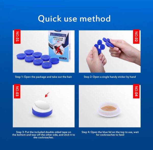 Effective Cockroach Killer Bait Sticker Bait Special Insecticide Bug Beetle Medicine Insect Reject Trap Pest Control - Mubimart