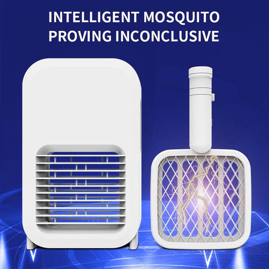Efficient Photocatalyst Household Mosquito Killer Lamp 2in1 LED Mosquito Racket USB Creative Mosquito Trap Artifact Bug Zapper - Mubimart