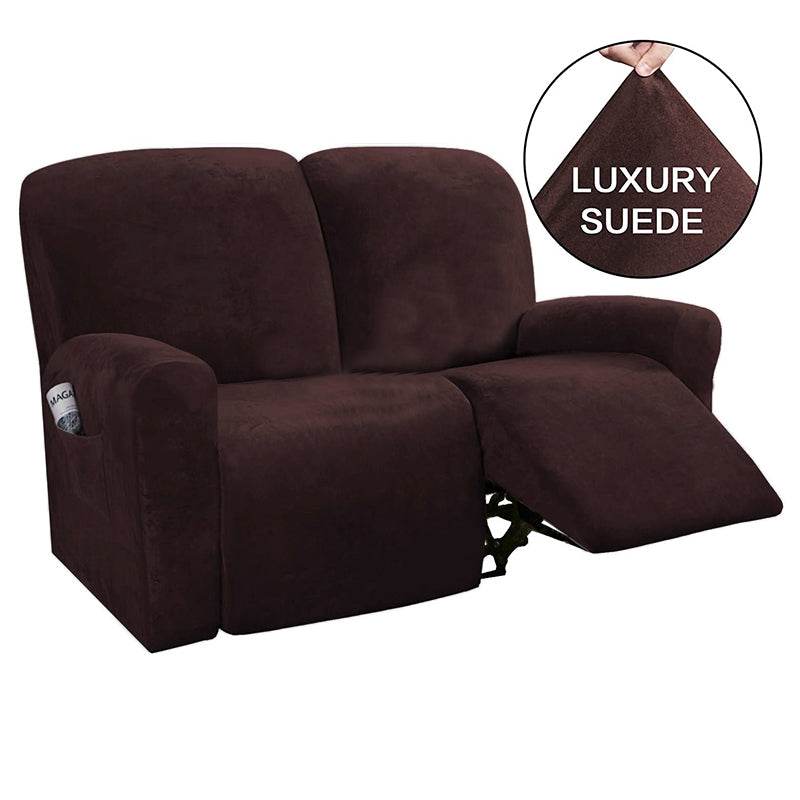 Elastic Full-Inclusive Rocking Chair Cover American Sofa Cover Protective Cover Thick Fabric Three Seat Recliner Cover - Mubimart