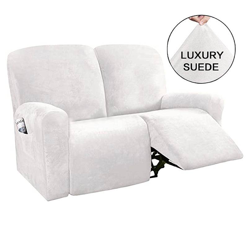 Elastic Full-Inclusive Rocking Chair Cover American Sofa Cover Protective Cover Thick Fabric Three Seat Recliner Cover - Mubimart