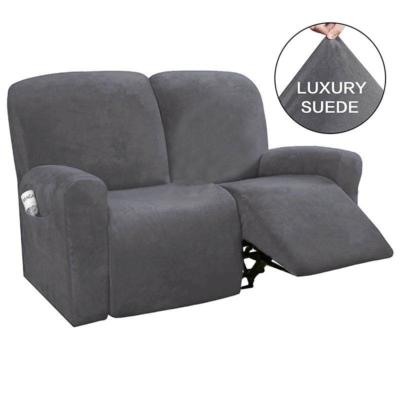 Elastic Full-Inclusive Rocking Chair Cover American Sofa Cover Protective Cover Thick Fabric Three Seat Recliner Cover - Mubimart