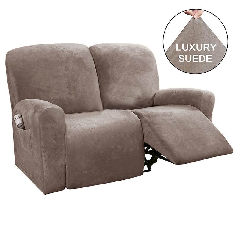 Elastic Full-Inclusive Rocking Chair Cover American Sofa Cover Protective Cover Thick Fabric Three Seat Recliner Cover - Mubimart