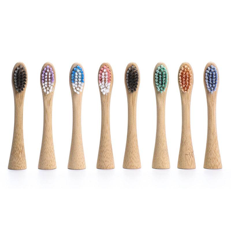Electric Bamboo Toothbrush Head Daily Necessities Bamboo Toothbrush Replacement Head Electric Toothbrush Head - Mubimart