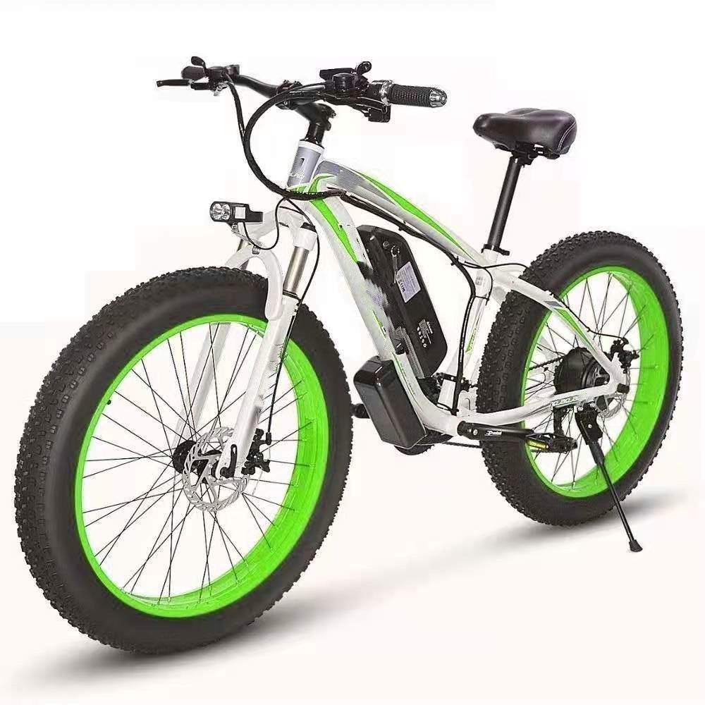 Electric Bicycle Lithium Tram Snow Electric Mountain Bike 21 Speed - Mubimart