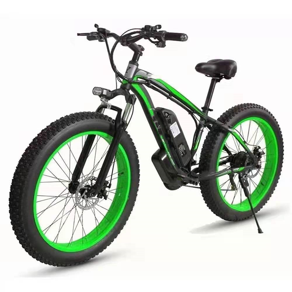 Electric Bicycle Lithium Tram Snow Electric Mountain Bike 21 Speed - Mubimart -  