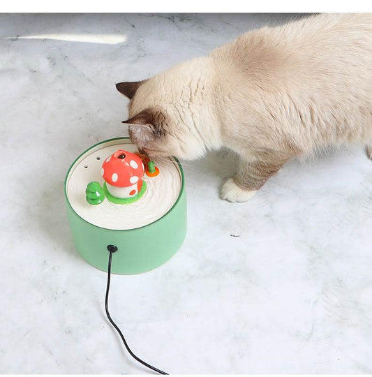 Electric Ceramic Pet Circulating Water Feeder - Mubimart