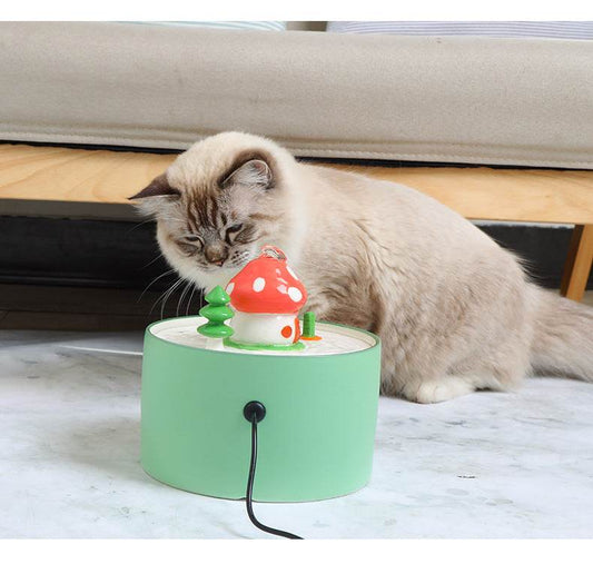 Electric Ceramic Pet Circulating Water Feeder - Mubimart