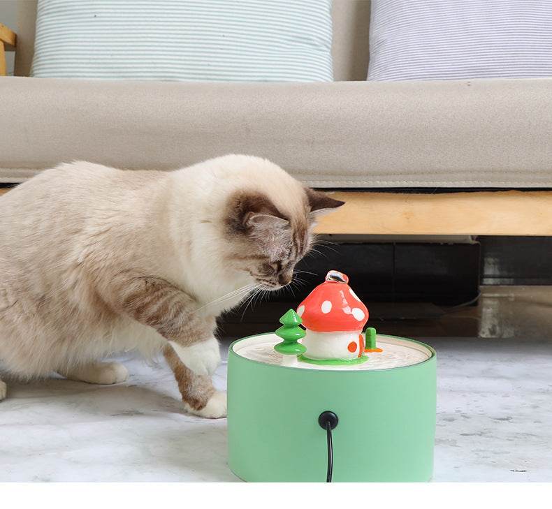 Electric Ceramic Pet Circulating Water Feeder - Mubimart