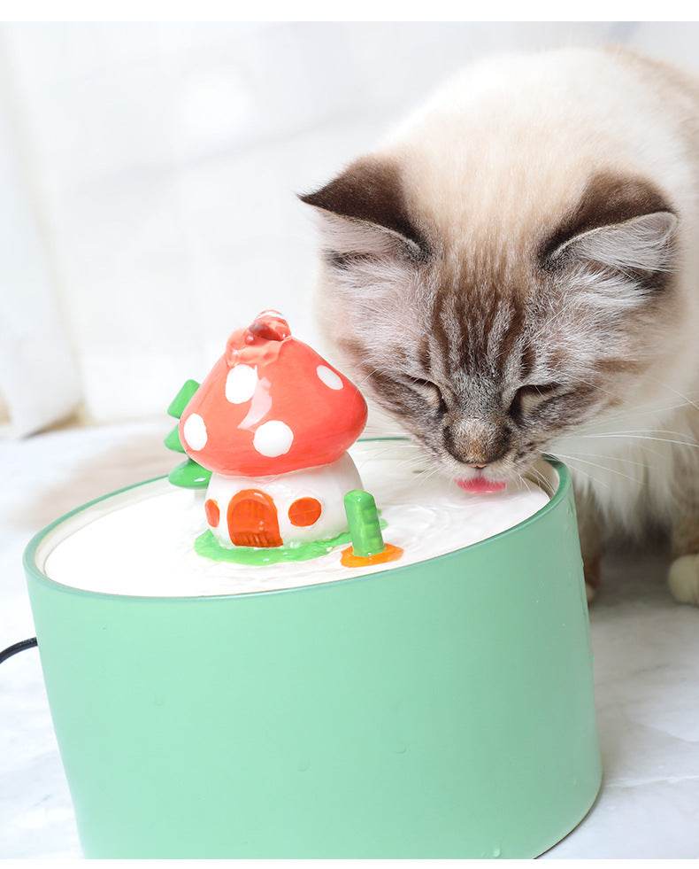 Electric Ceramic Pet Circulating Water Feeder - Mubimart
