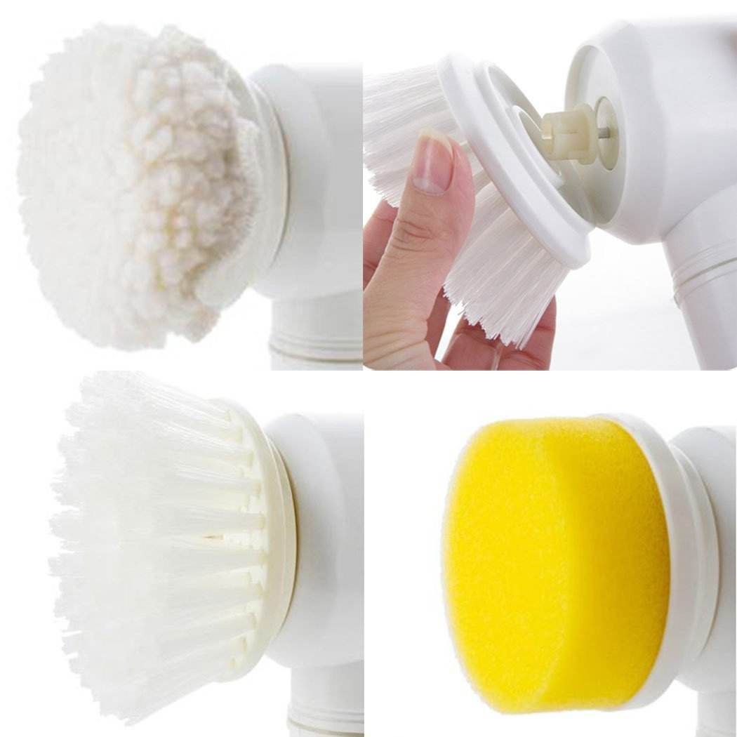 Electric Cleaning Brush Magic Brush Electric Bathtub Brush Housework 5 In 1 Cleaning Brush Electric Bathtub Brush - Mubimart