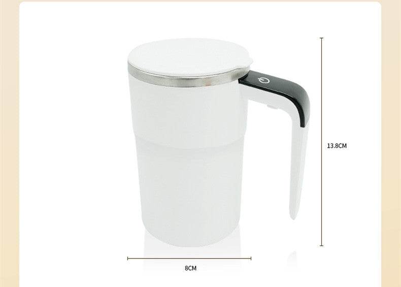 Electric Coffee Mug USB Rechargeable Automatic Magnetic Cup IP67 Waterproof Food-Safe Stainless Steel For Juice Tea Milksha Kitchen Gadgets - Mubimart