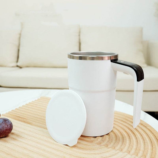 Electric Coffee Mug USB Rechargeable Automatic Magnetic Cup IP67 Waterproof Food-Safe Stainless Steel For Juice Tea Milksha Kitchen Gadgets - Mubimart