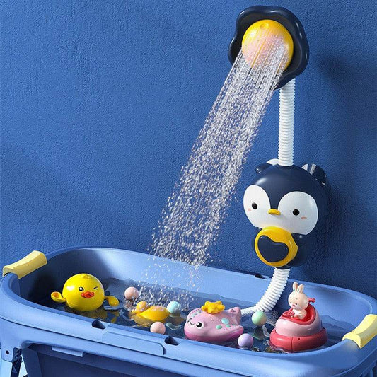 Electric Elephant Water Spray Bath Toys For Kids Baby Bathroom Bathtub Faucet Shower Toys Strong Suction Cup Children Water Game - Mubimart