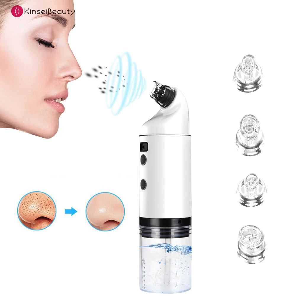 Electric Facial Cleaning Vacuum Cleaner Blackhead Ance Remover Shrink Pores Hydrating Face Skin Care Peeling Device - Mubimart -  