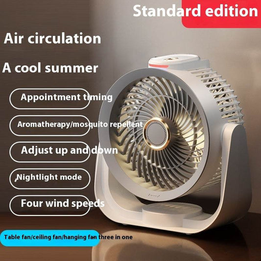 Electric Fan Household Usb Rechargeable Floor Fan Air Circulator - Mubimart