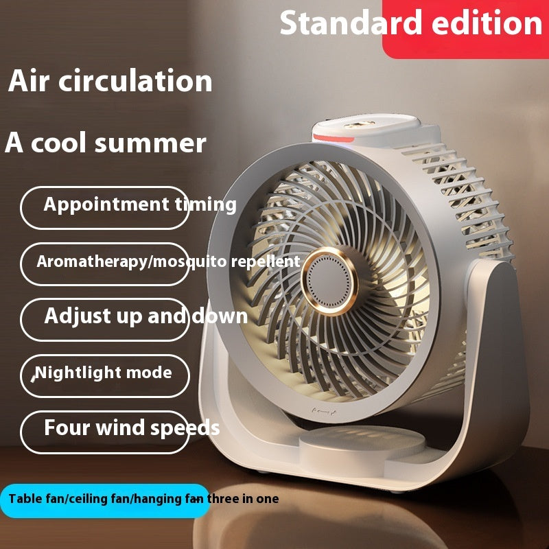 Electric Fan Household Usb Rechargeable Floor Fan Air Circulator - Mubimart -  